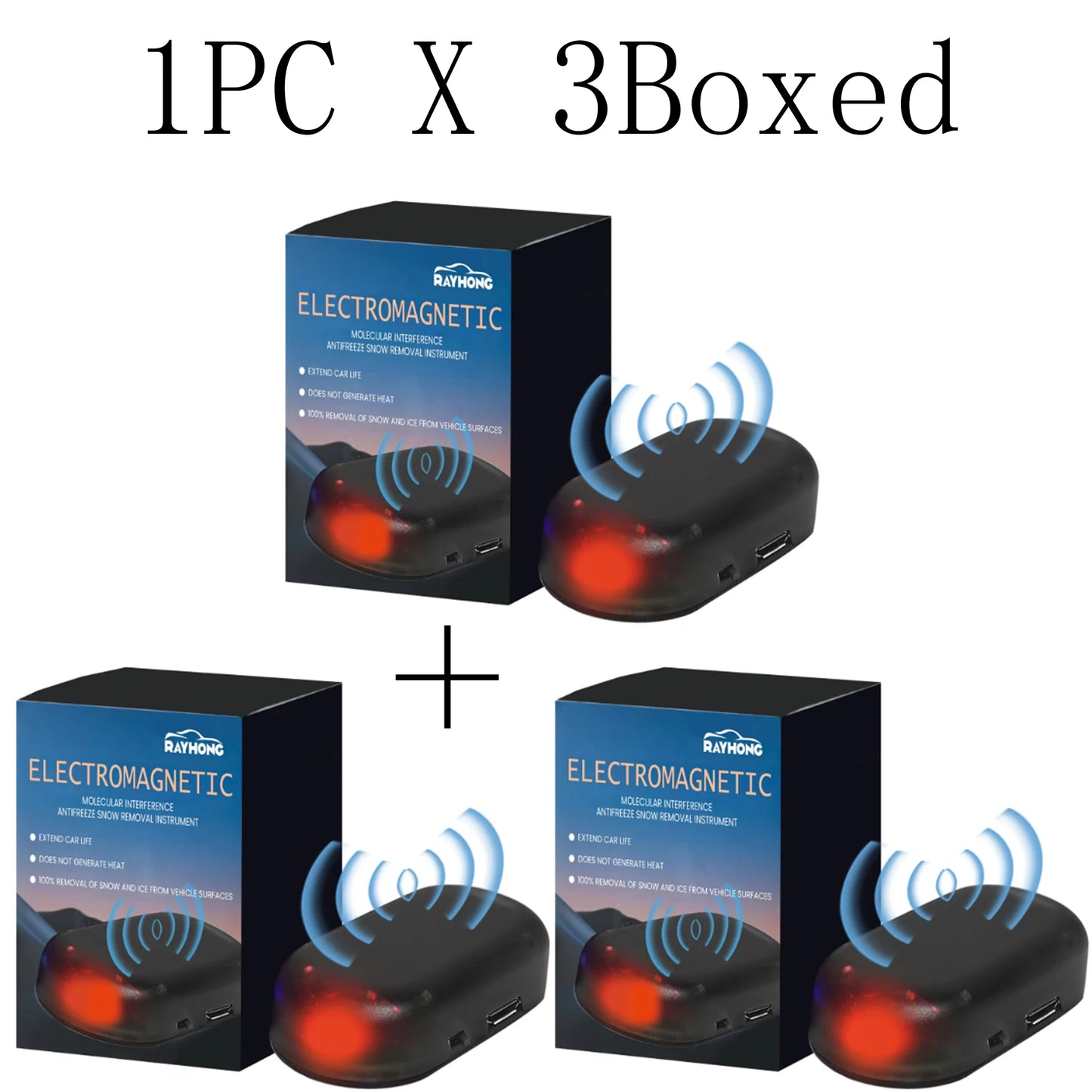 Solar-Powered Car Windshield Anti-Ice & Snow Defroster