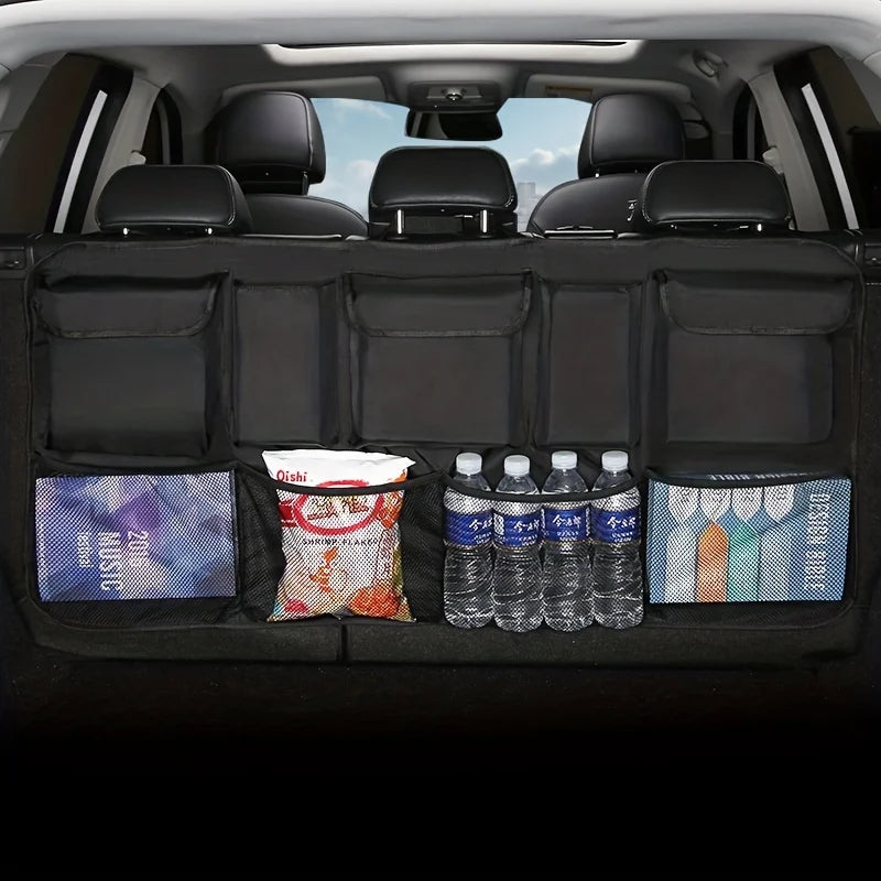 Backseat Hanging Car Boot Organiser with 8 Storage Pockets